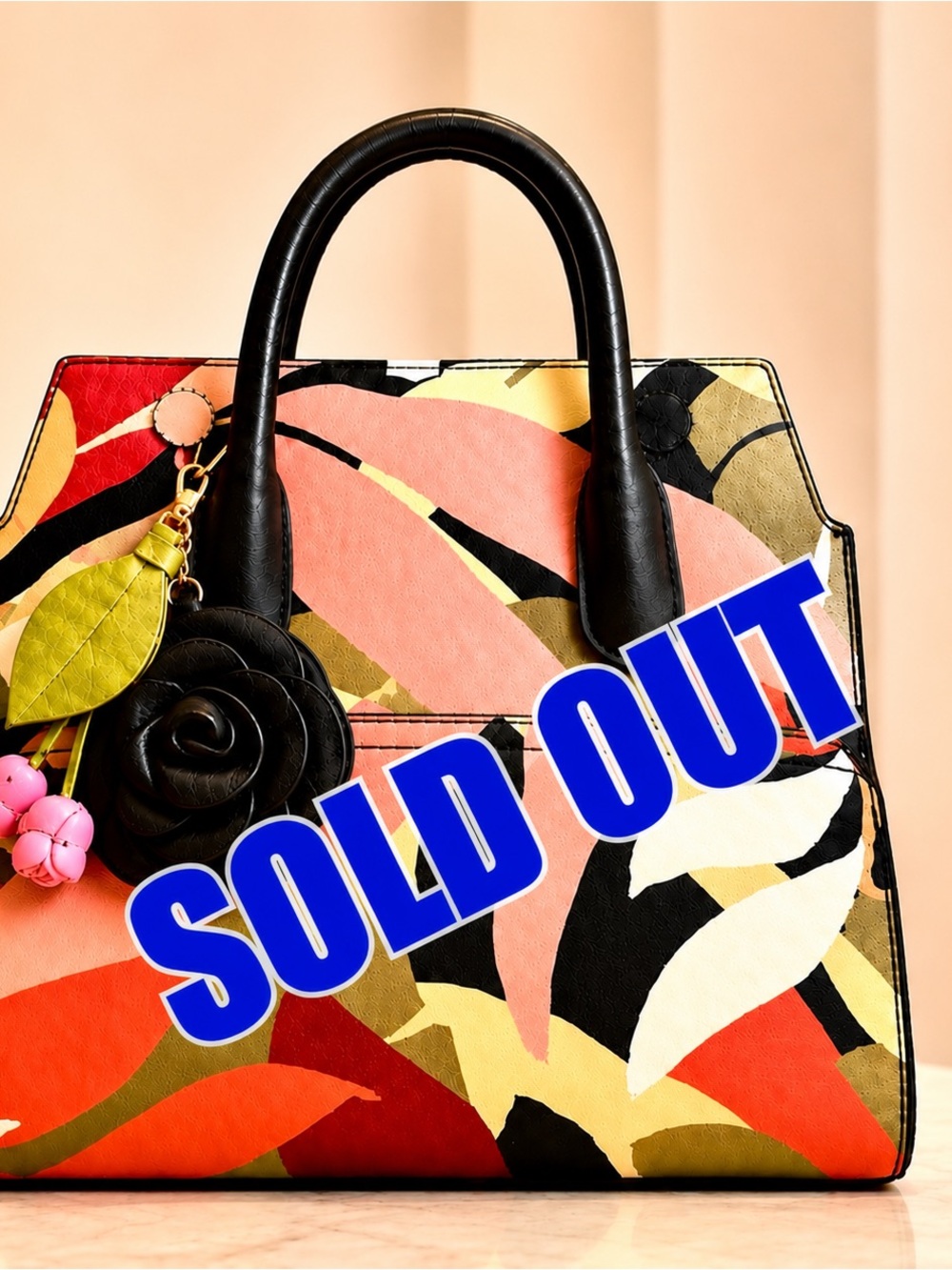 ‼️ SOLD OUT- UNAVAILABLE‼️ Floral Satchel Crossbody w Wallet Set